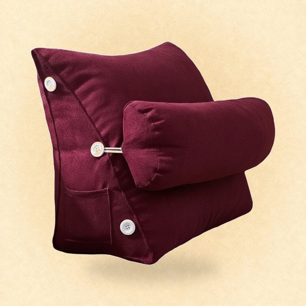 Coussin de lecture triangulaire Rouge