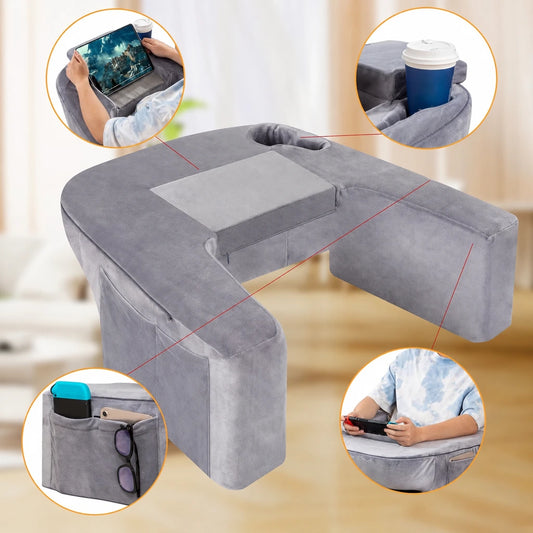 Coussin repose livre avec rangement