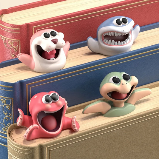 Marque-page animaux rigolos 3D