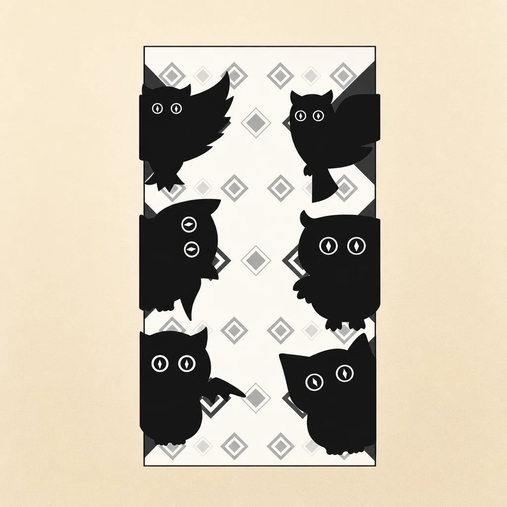 Marque-page chat noir SKU6