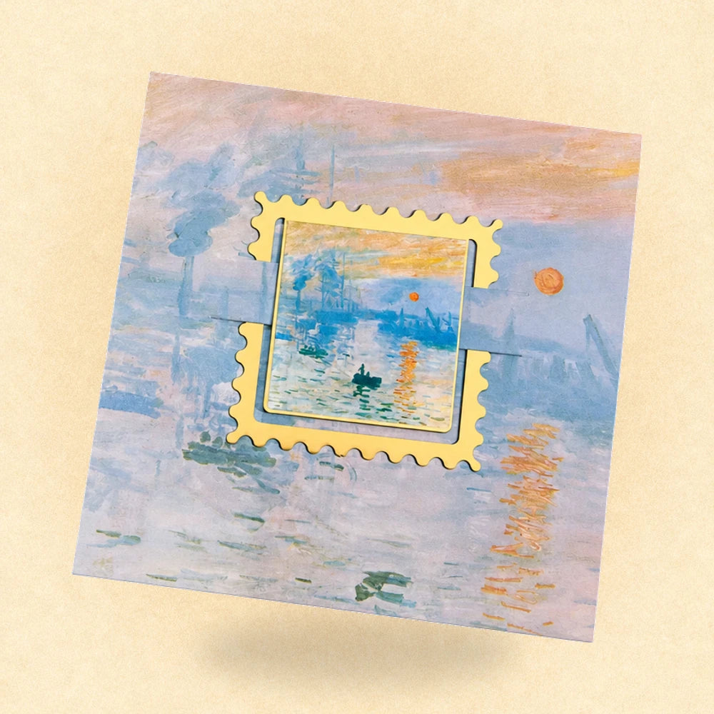 Marque-page tableau célèbre Impression, soleil levant