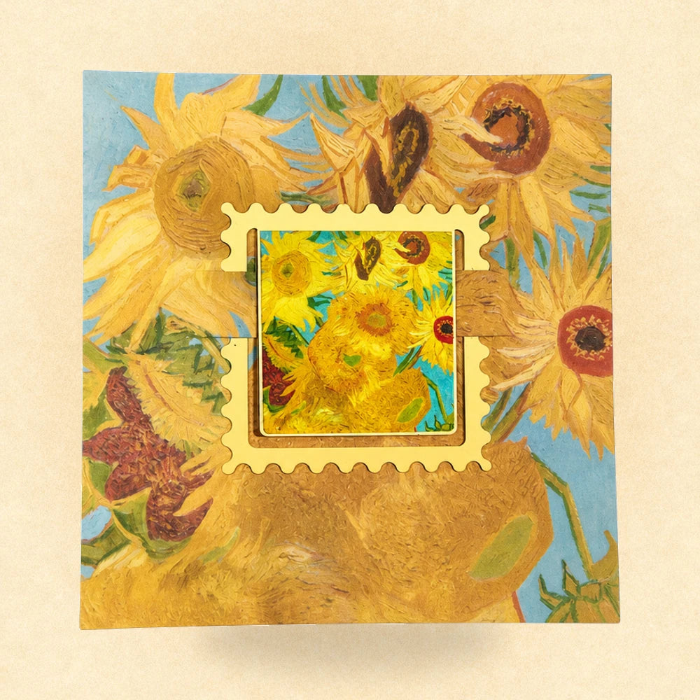 Marque-page tableau célèbre Les Tournesols