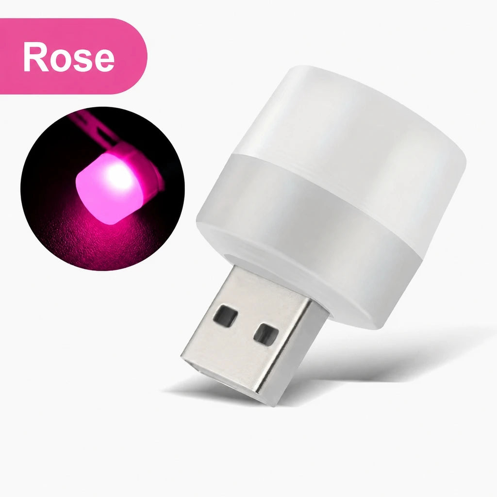Mini lampe de lecture USB Rose