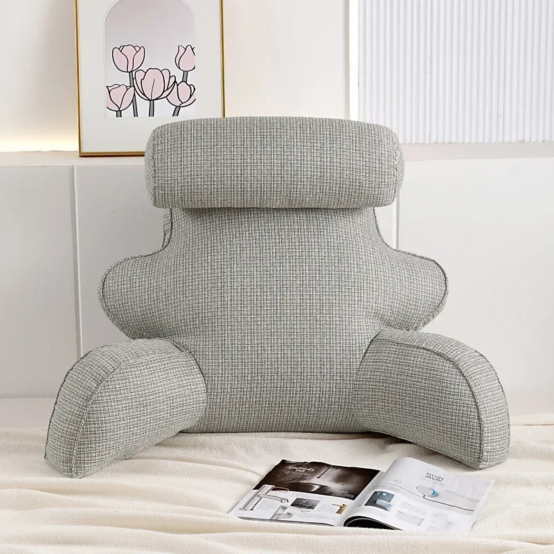 Coussin de lecture haut Gris clair