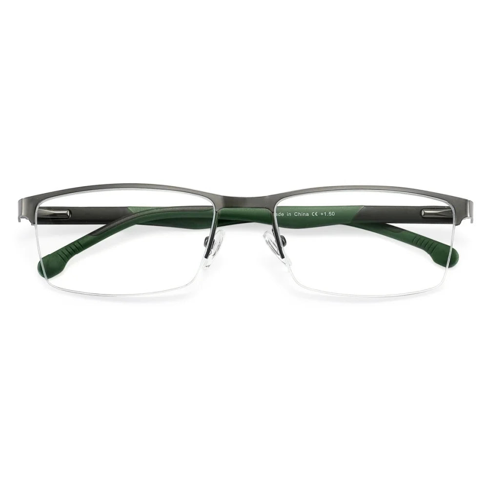 Lunettes de lecture métal anti-lumière bleue +75