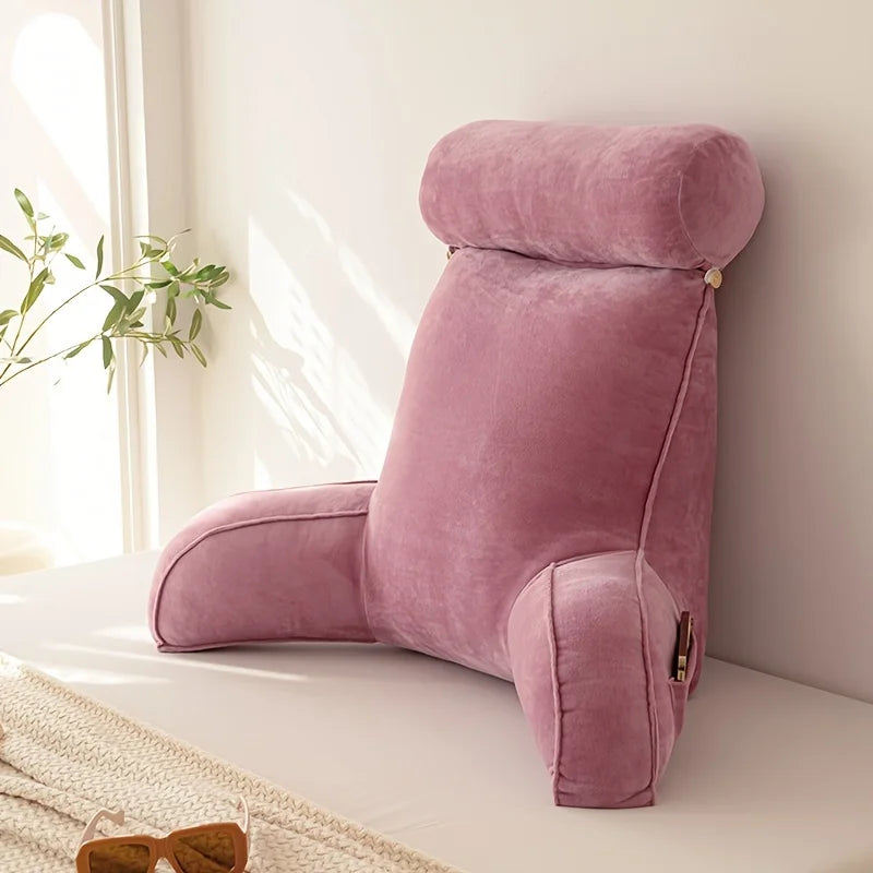 Coussin de lecture avec accoudoirs et rangement Pillow-Red