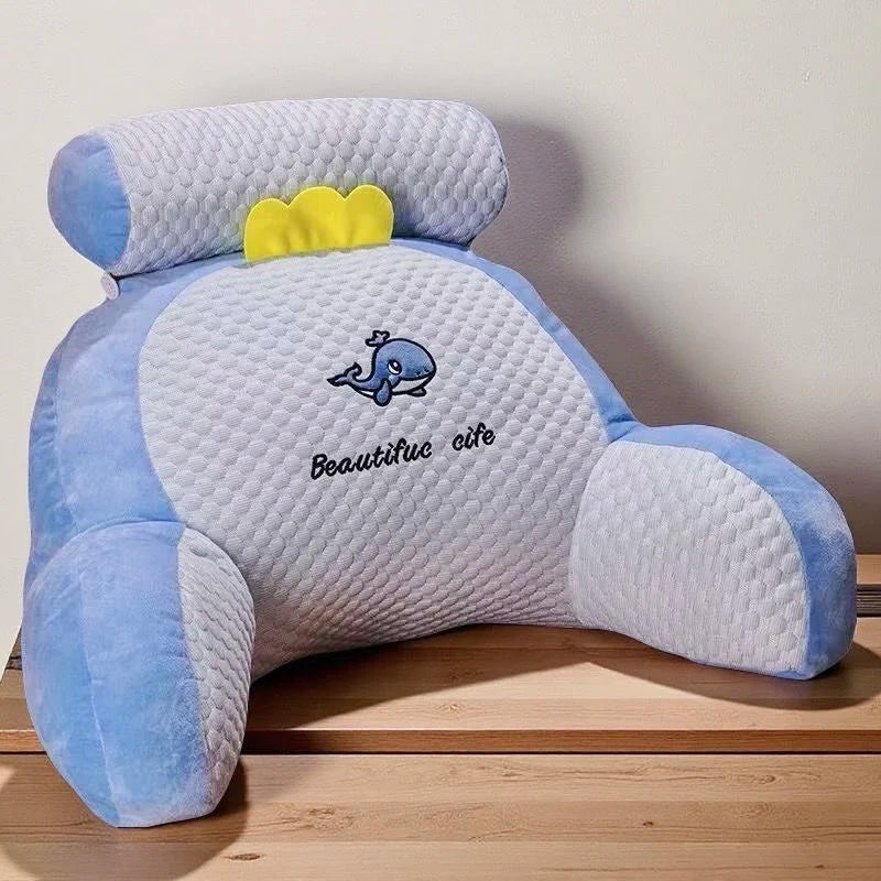Coussin de lecture confortable Bleu