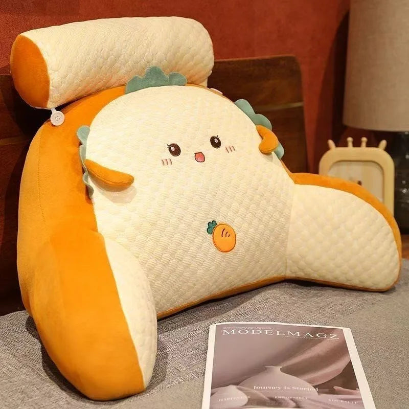Coussin de lecture confortable Jaune
