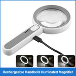 Loupe de lecture éclairante rechargeable USB - Vignette | Le coin du lecteur
