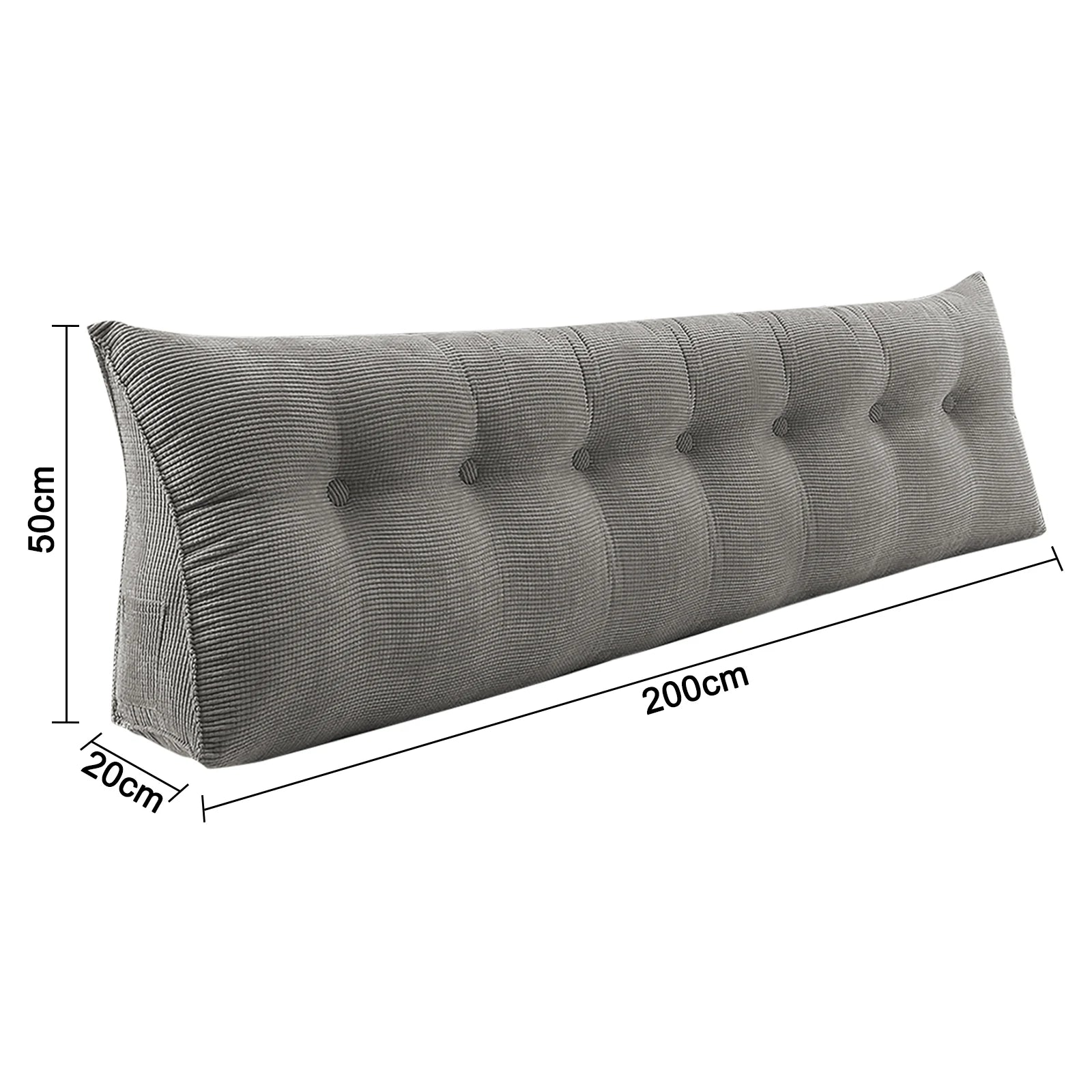 Coussin de lecture long pour lit 200cm