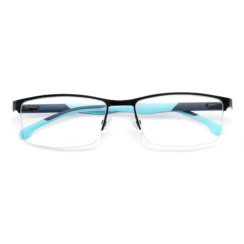 Lunettes de lecture métal anti-lumière bleue +75