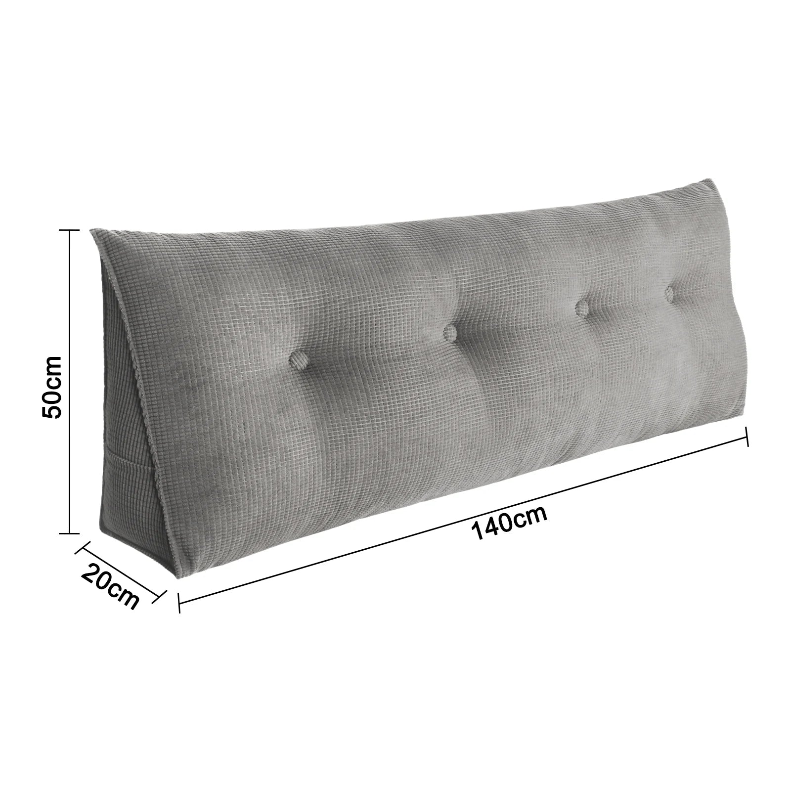 Coussin de lecture long pour lit 140cm