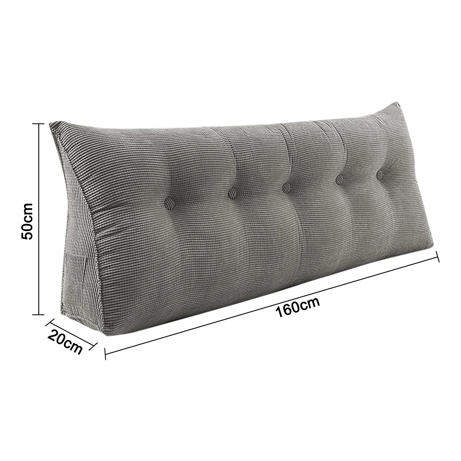 Coussin de lecture long pour lit 160cm
