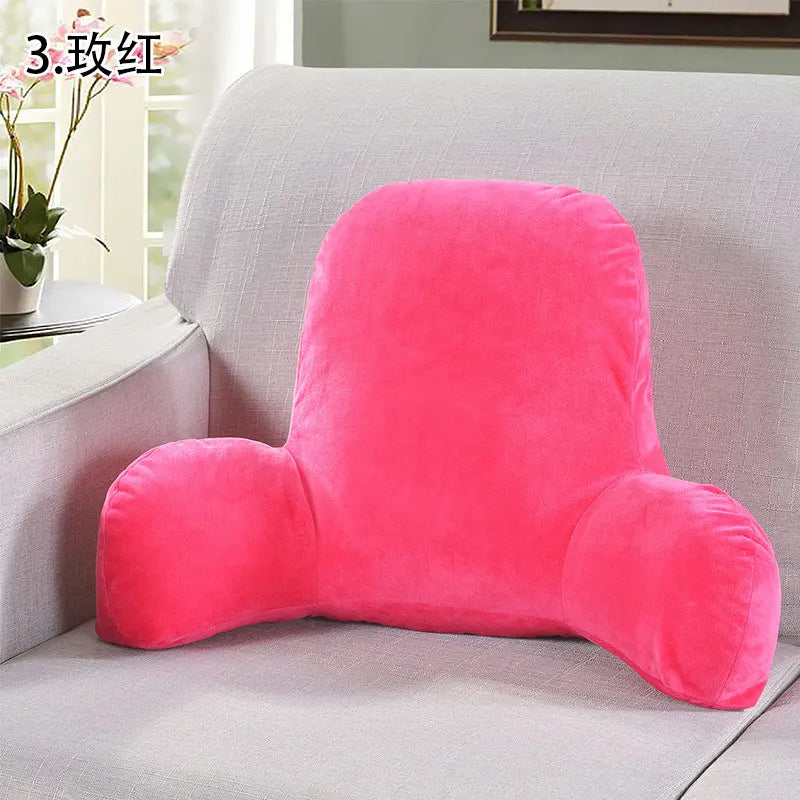 Coussin de lecture en velours Rose