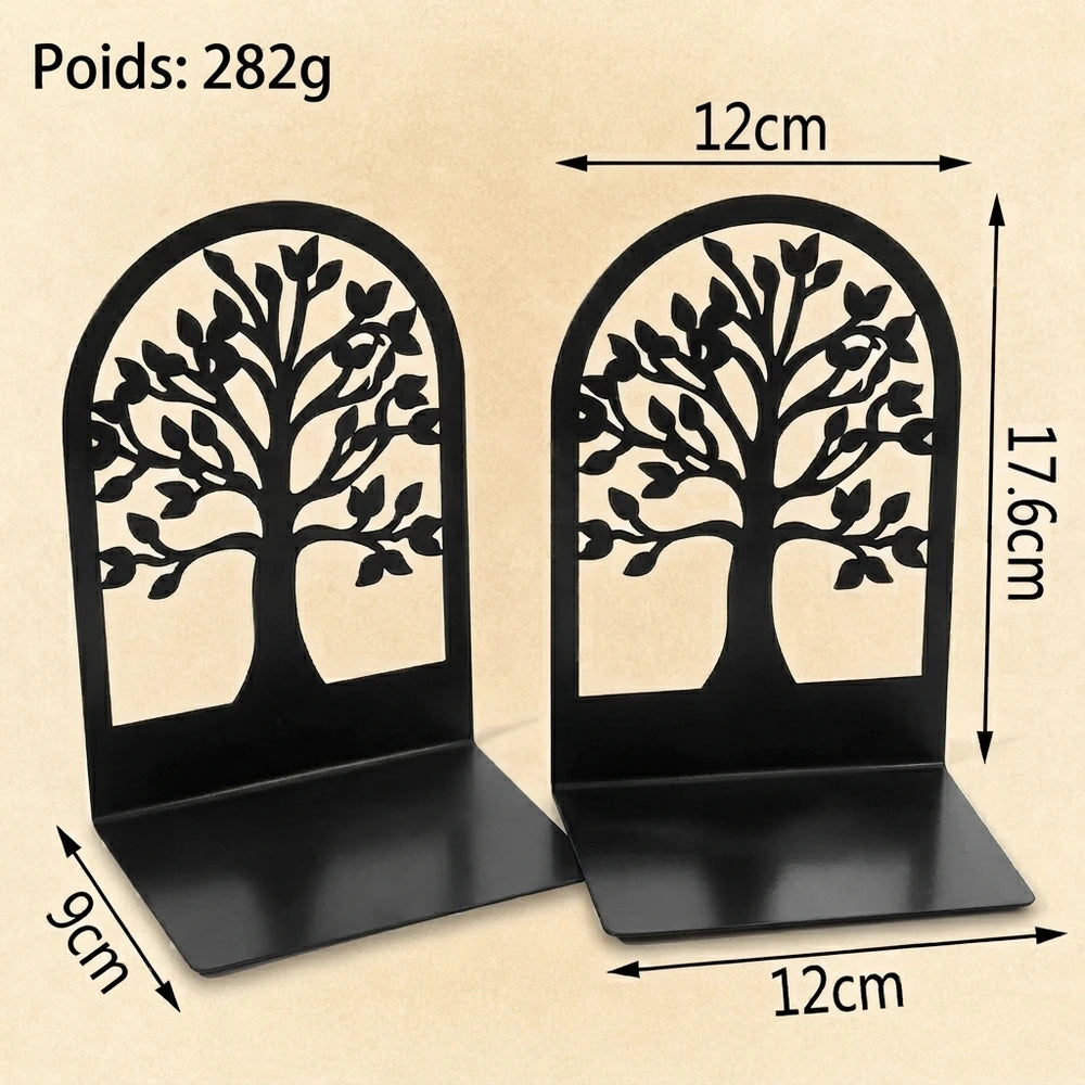 Serre-livres arbre noir 3