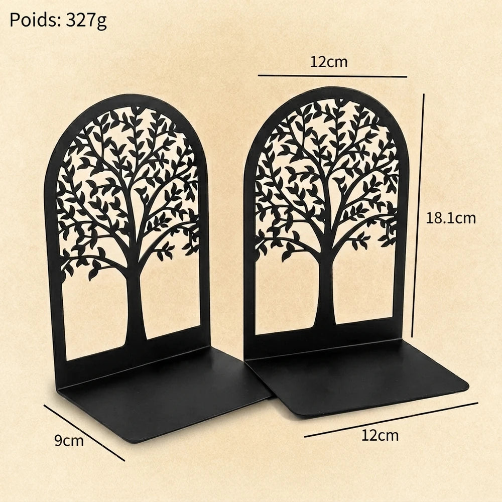 Serre-livres arbre noir 4