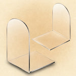 Serre-livres arrondi en acrylique transparent - Vignette | Le coin du lecteur