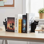 Serre-livres chats en métal noir - Vignette | Le coin du lecteur