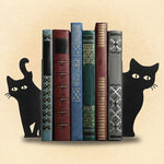 Serre-livres chats en métal noir - Vignette | Le coin du lecteur