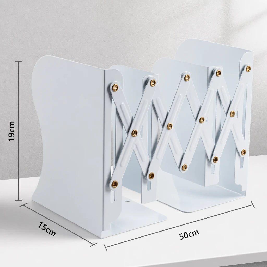 Serre-livres extensible Blanc
