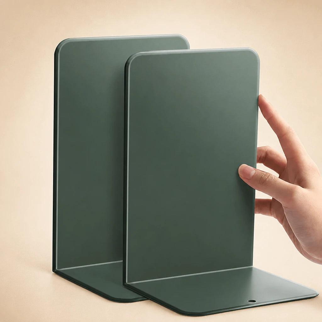 Serre-livres métal Vert