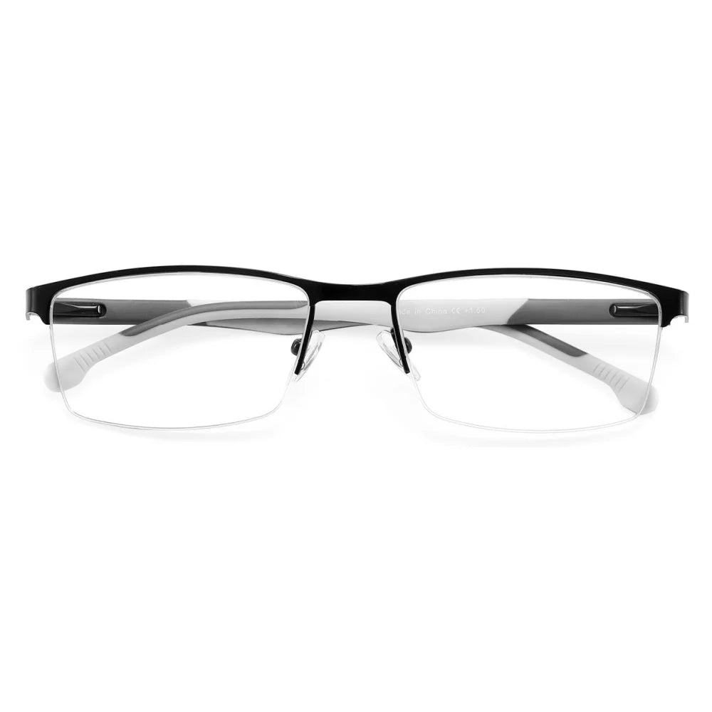Lunettes de lecture métal anti-lumière bleue +75