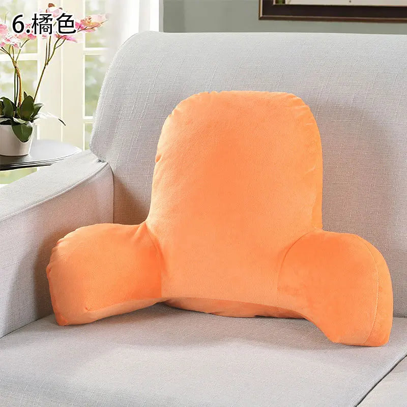 Coussin de lecture en velours Orange
