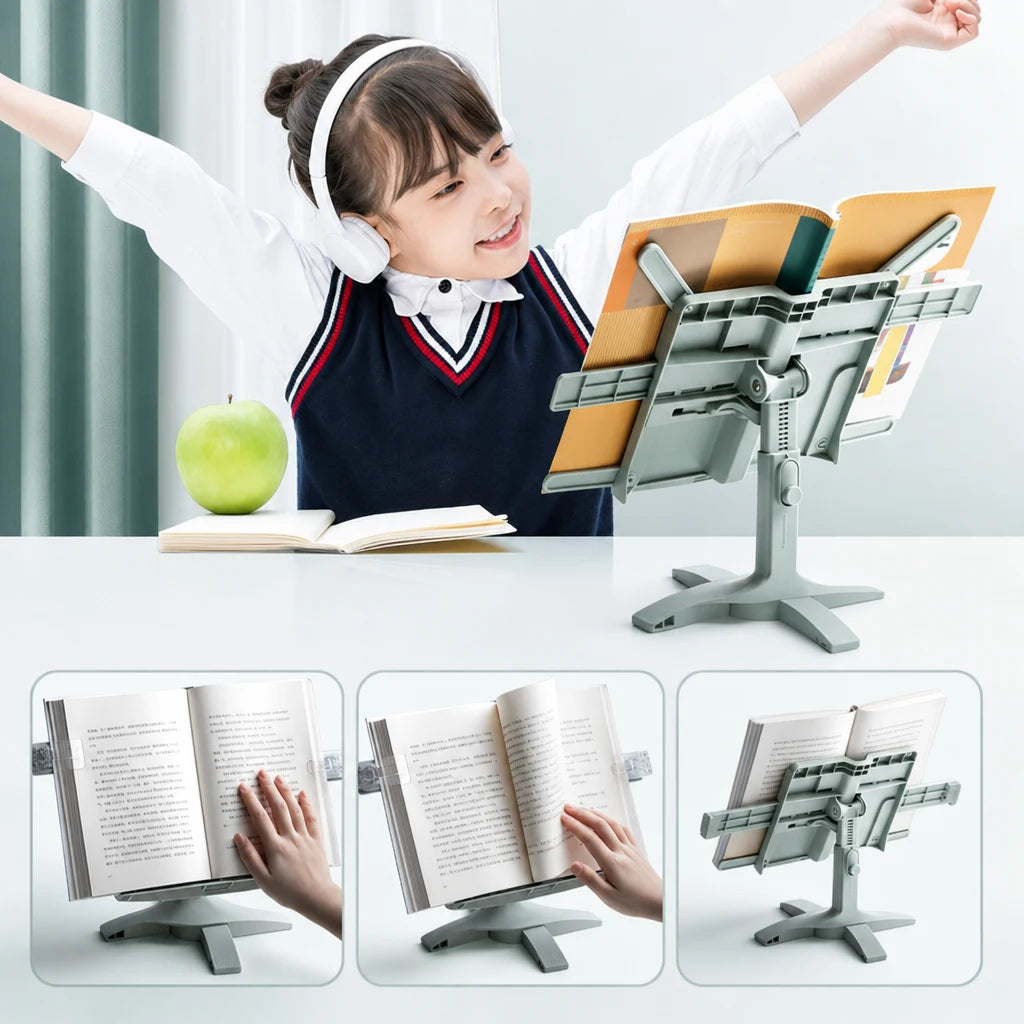 Support de livre sur pied réglable