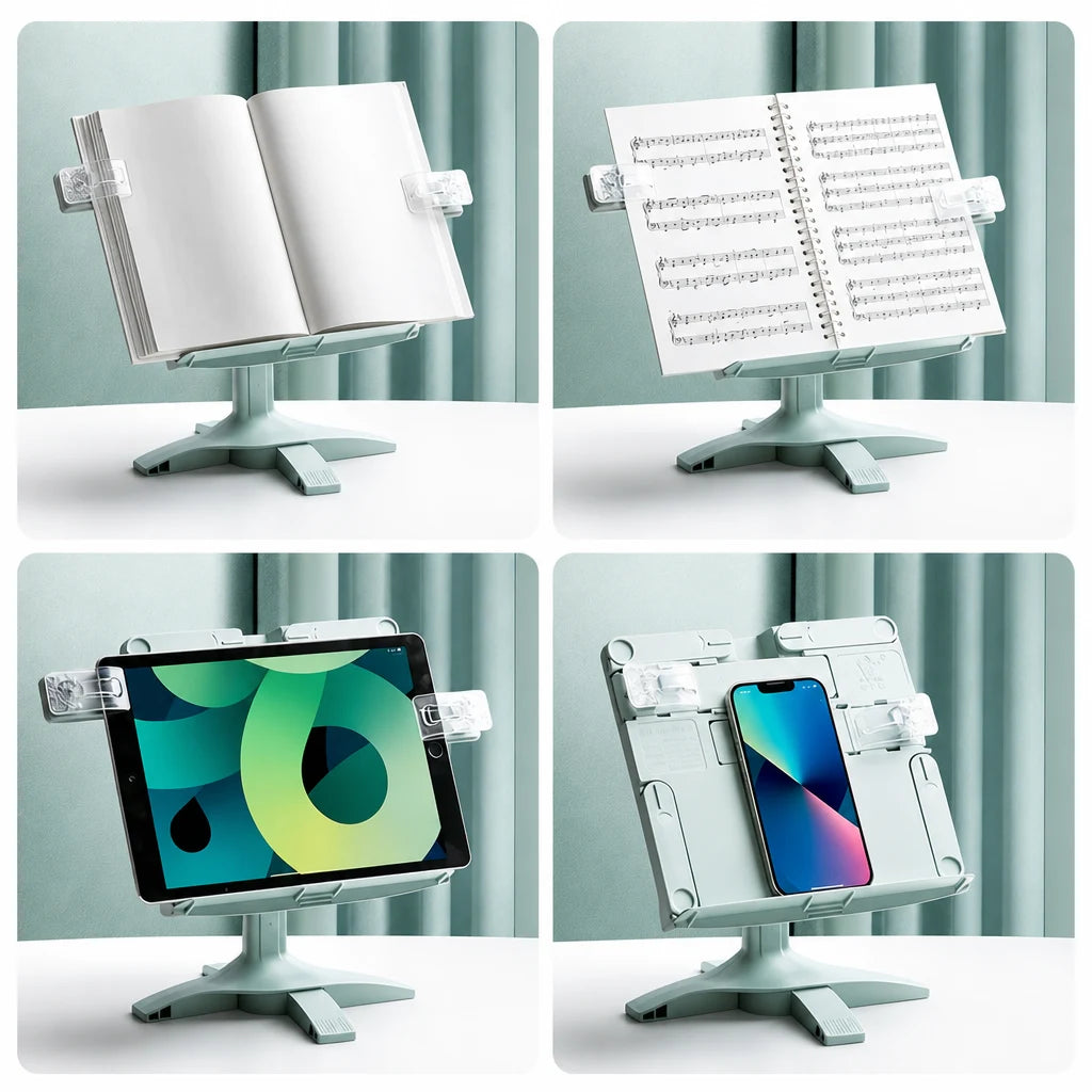 Support de livre sur pied réglable