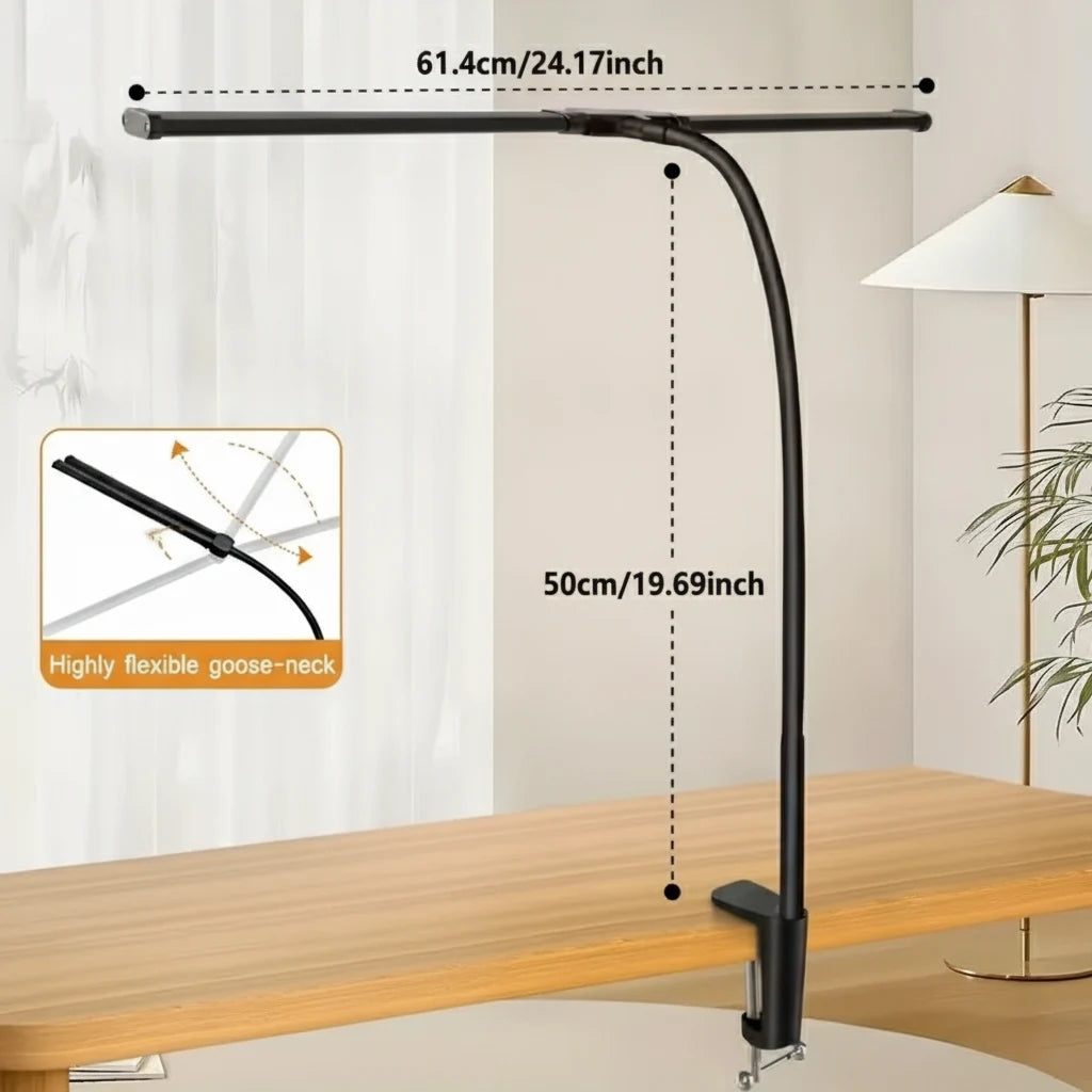 Lampe de lecture double tête