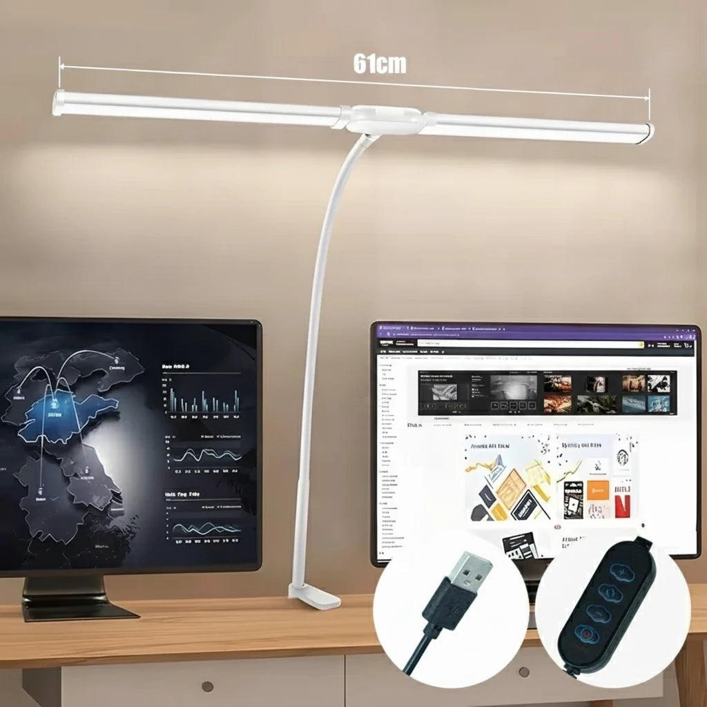 Lampe de lecture double tête