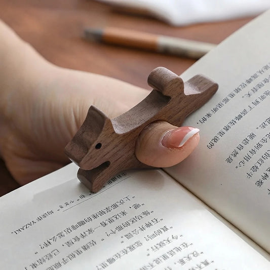 Bague de lecture chien en bois